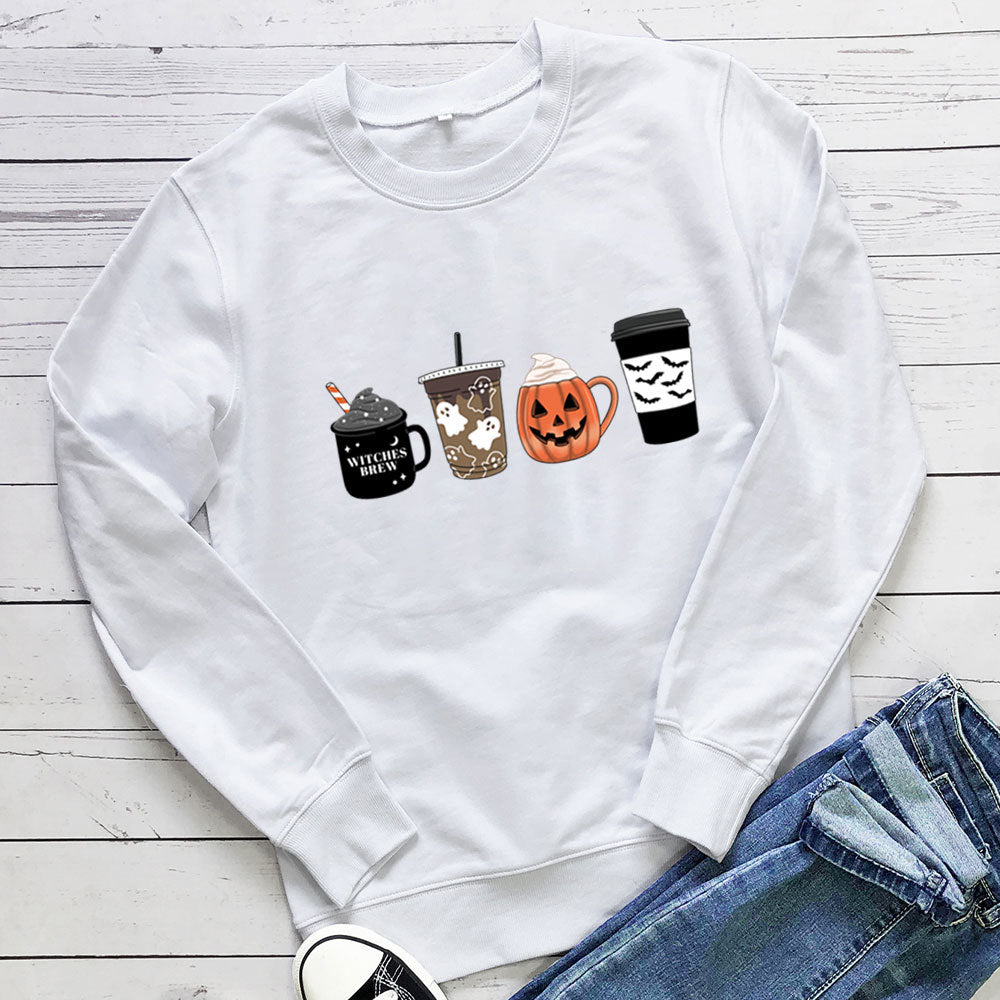Coffee Cup Pumpkin Hoodie