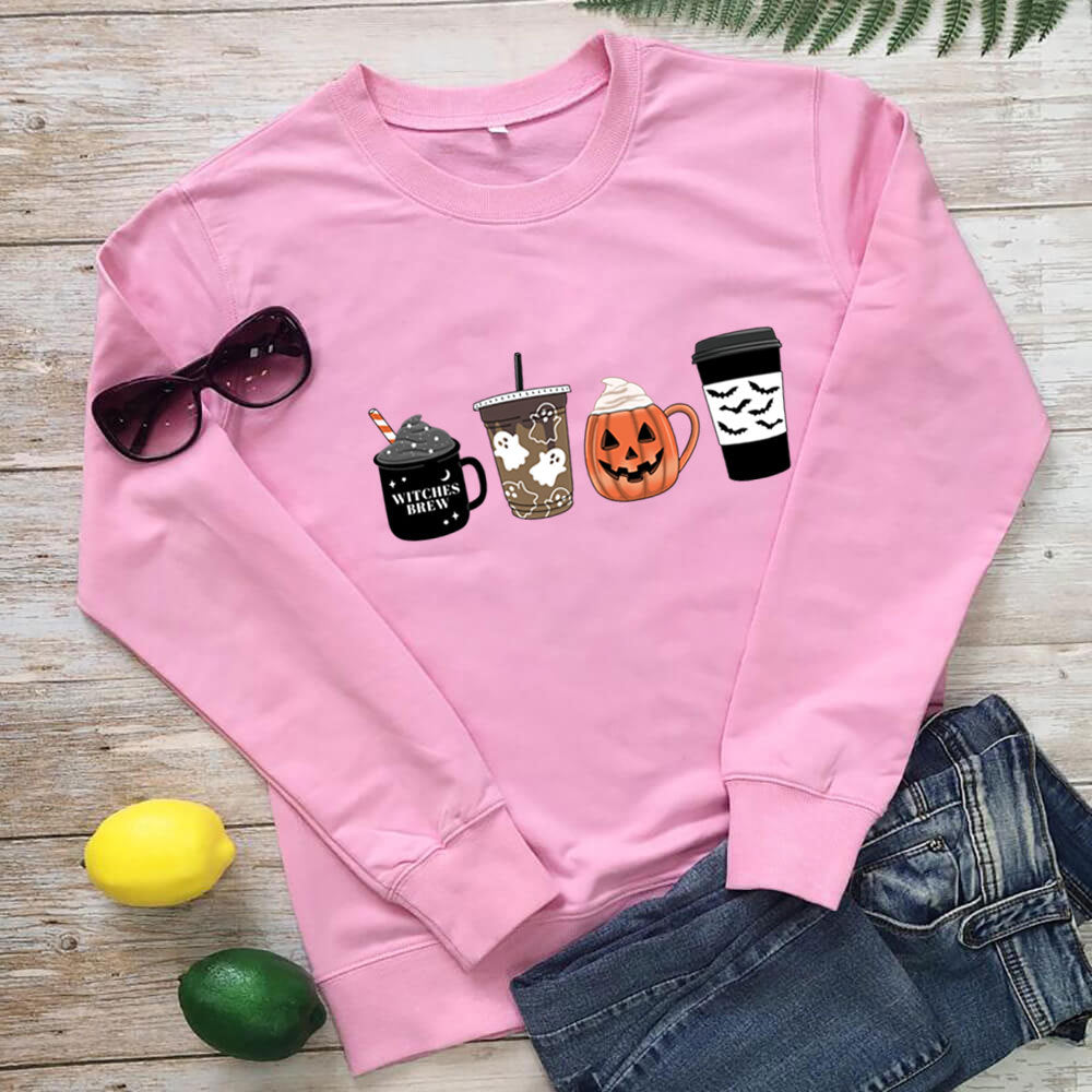 Coffee Cup Pumpkin Hoodie