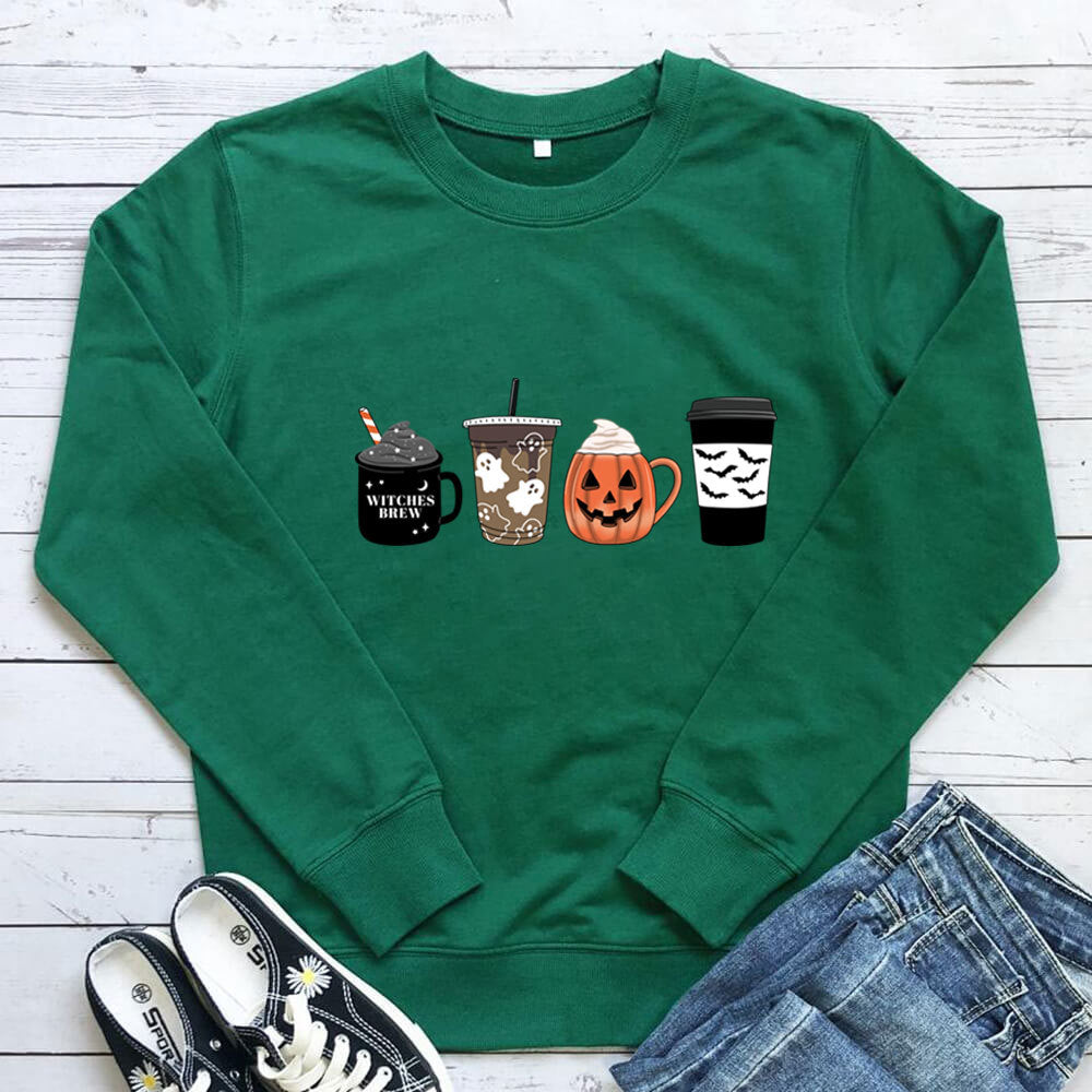 Coffee Cup Pumpkin Hoodie