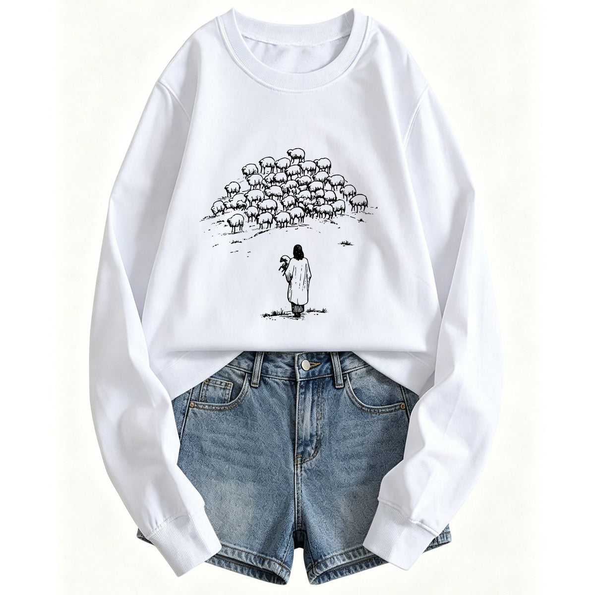 Shepherd print hoodie