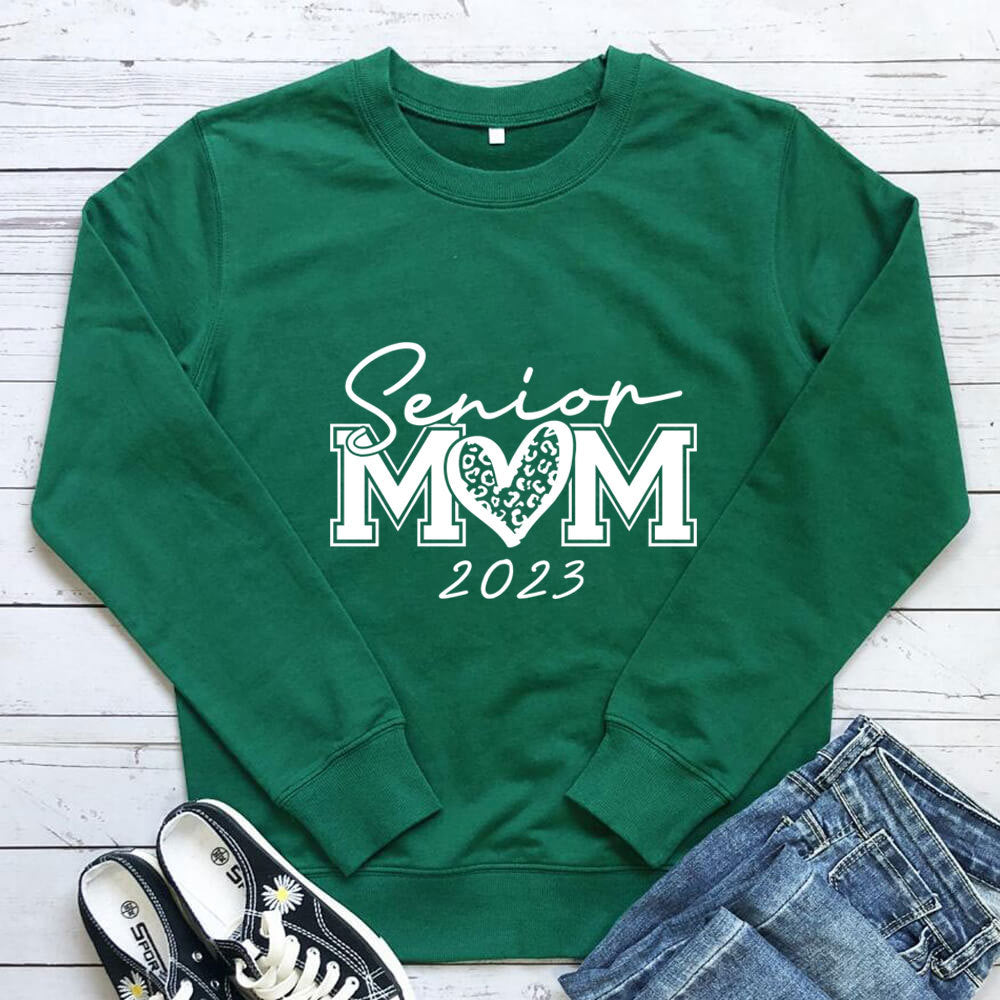 Senior Mom round neck hoodie