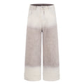 Vintage Gradient Beaded Design Denim Pants