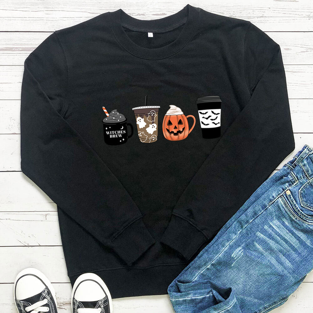 Coffee Cup Pumpkin Hoodie