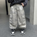 Boys Camo Cargo Pants Casual Long Trousers